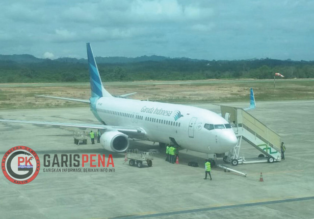 Potret penerbangan di Bandara APT Pranoto Samarinda.