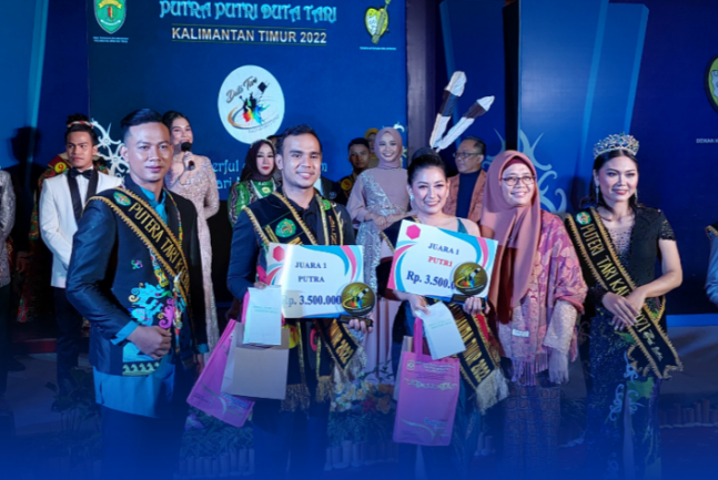 BERPRESTASI: Beberapa finalis yang mengikuti Grand Final Pemilihan Putra - Putri Duta Tari Tingkat Provinsi Kalimantan Timur Tahun 2022.