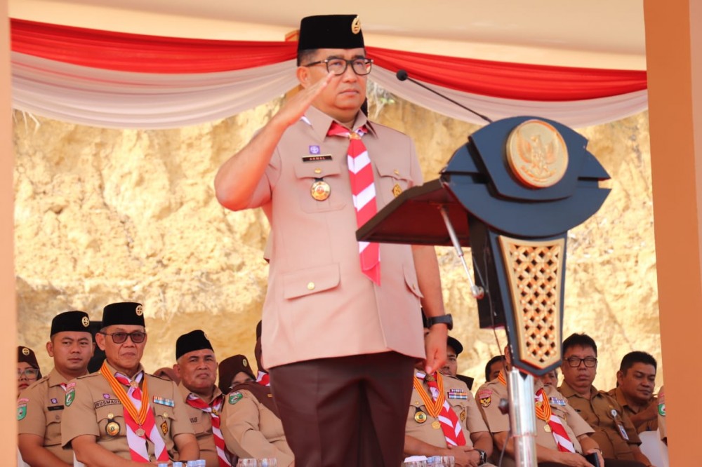 SALAM PRAMUKA: Akmal Malik berharap Raida Kaltim 2023 bisa berjalan lancar dan sukses.
