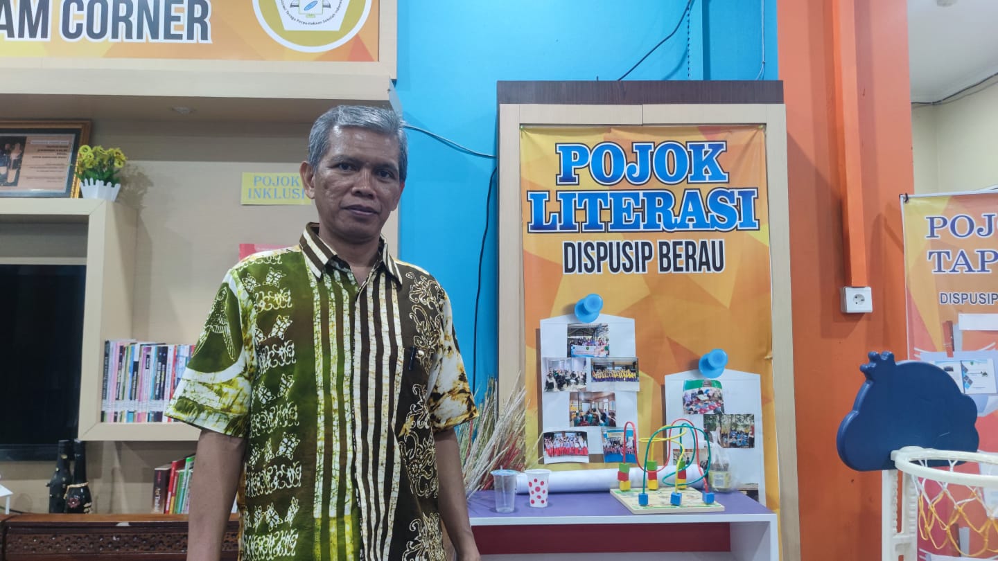 TANTANGAN BESAR: Yudha Budisantosa mendukung penuh pelaksanaan Tour Library 2023 garapan DPK Kaltim karena diyakini berdampak positif kepada tingkat literasi publik Berau.