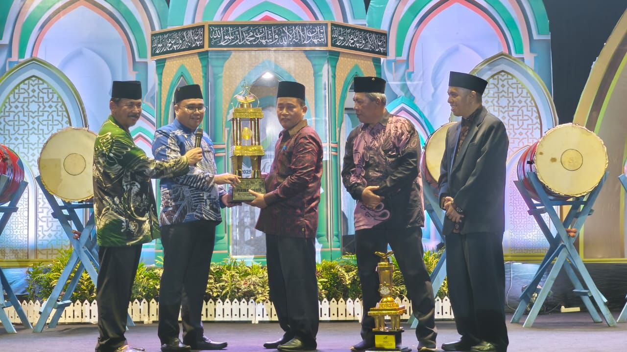 Bupati Kukar Aulia Rahman Basri saat penutupan MTQ Ke-46 Kukar.