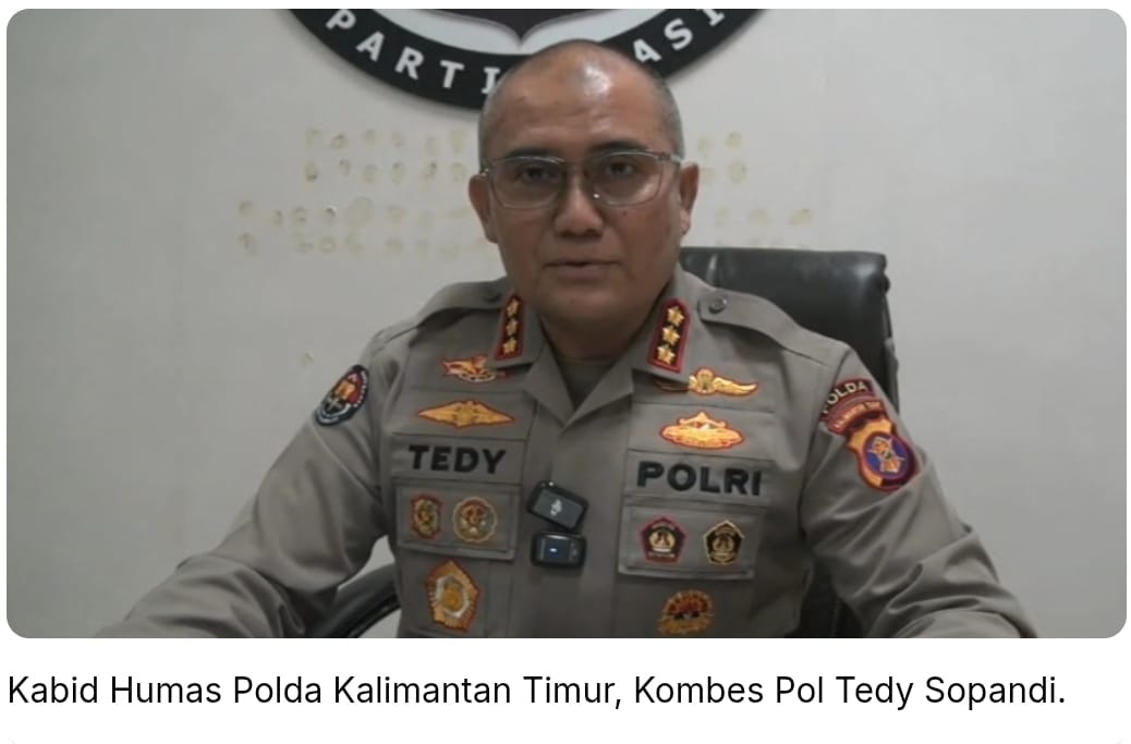 Kabid Humas Polda Kaltim Kombes Pol Tedy Sopandi. (Dok. Istimewa)