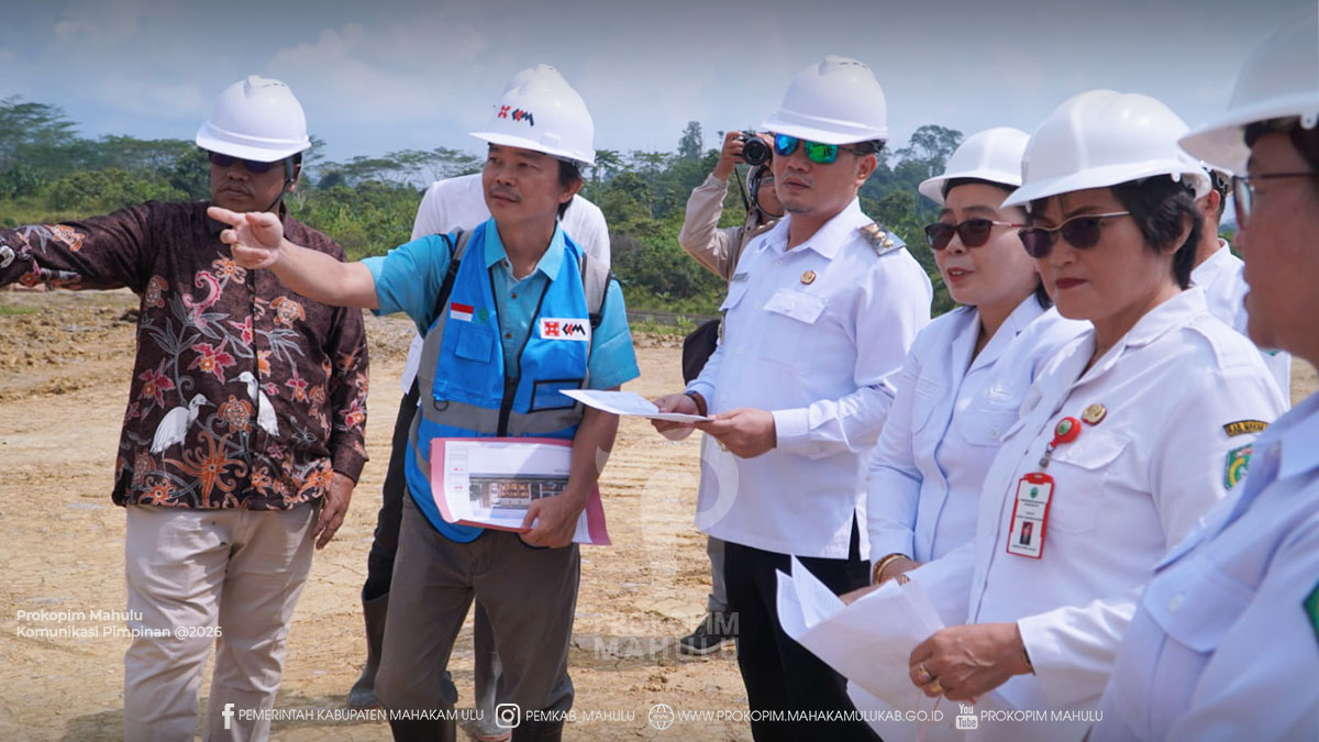 Peninjauan proyek RSUD Gerbang Sehat Mahulu